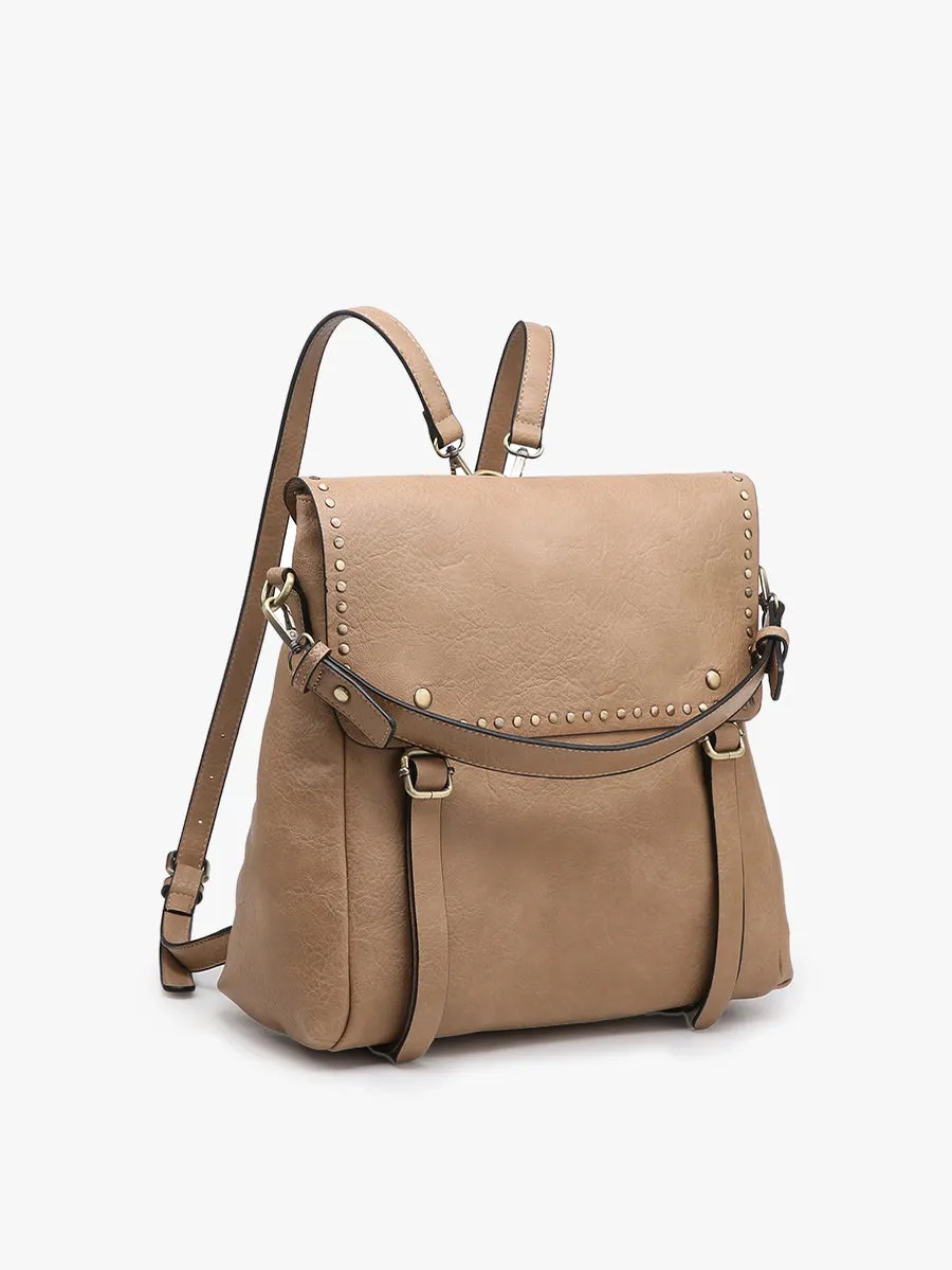 Indigo Studded Backpack
