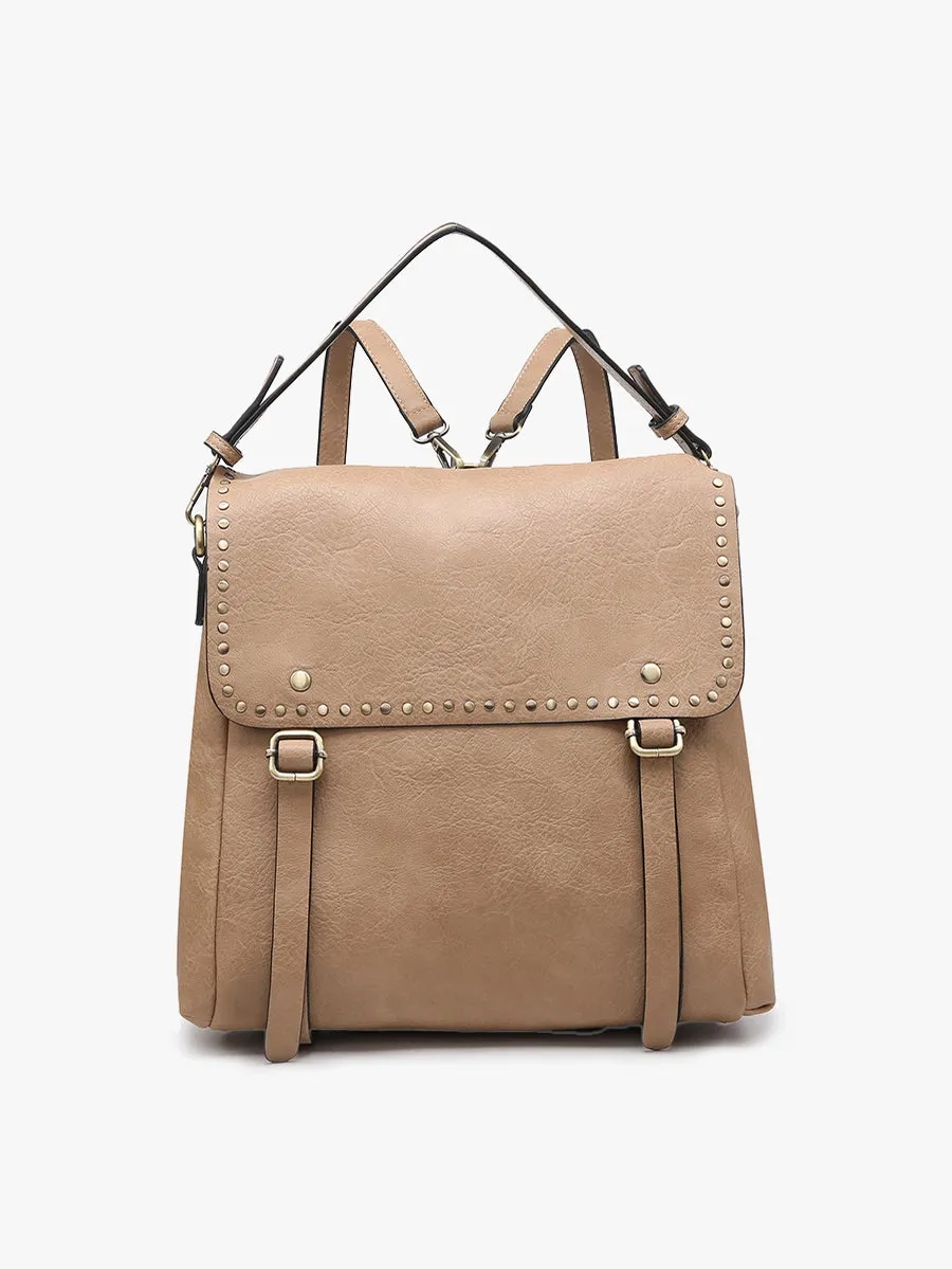Indigo Studded Backpack
