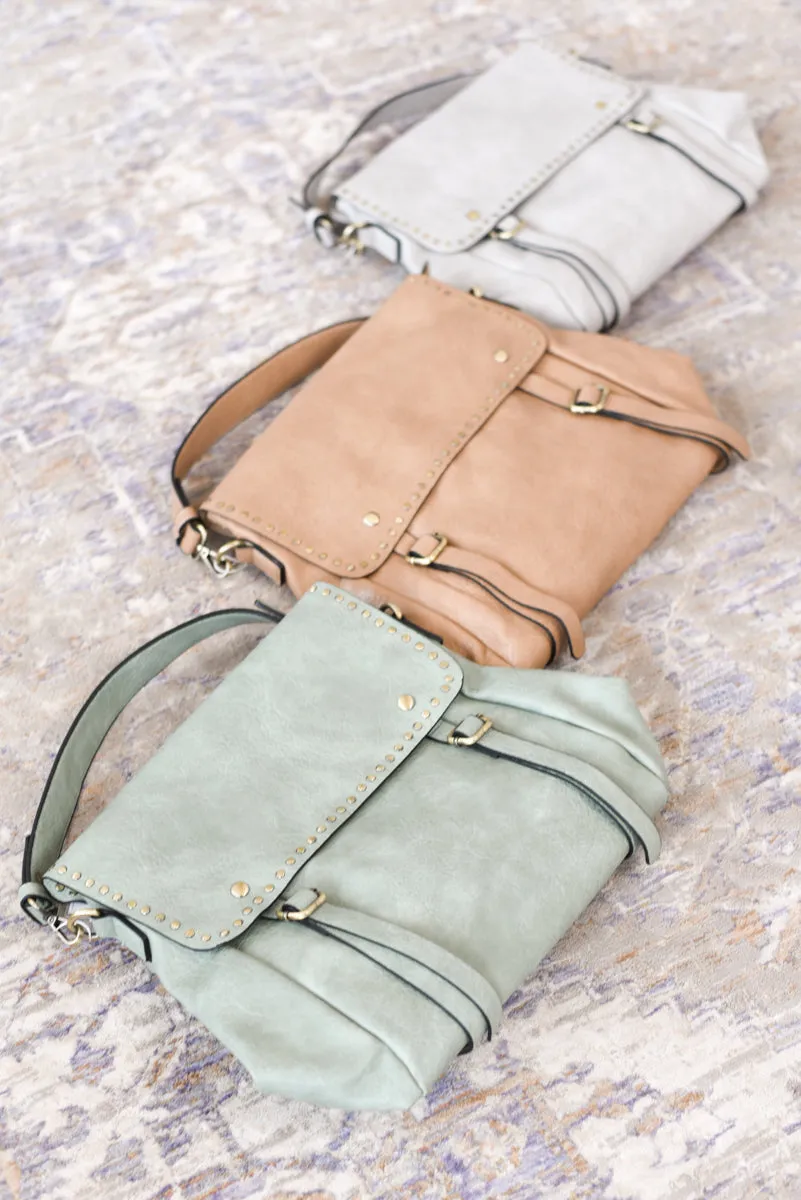Indigo Studded Backpack