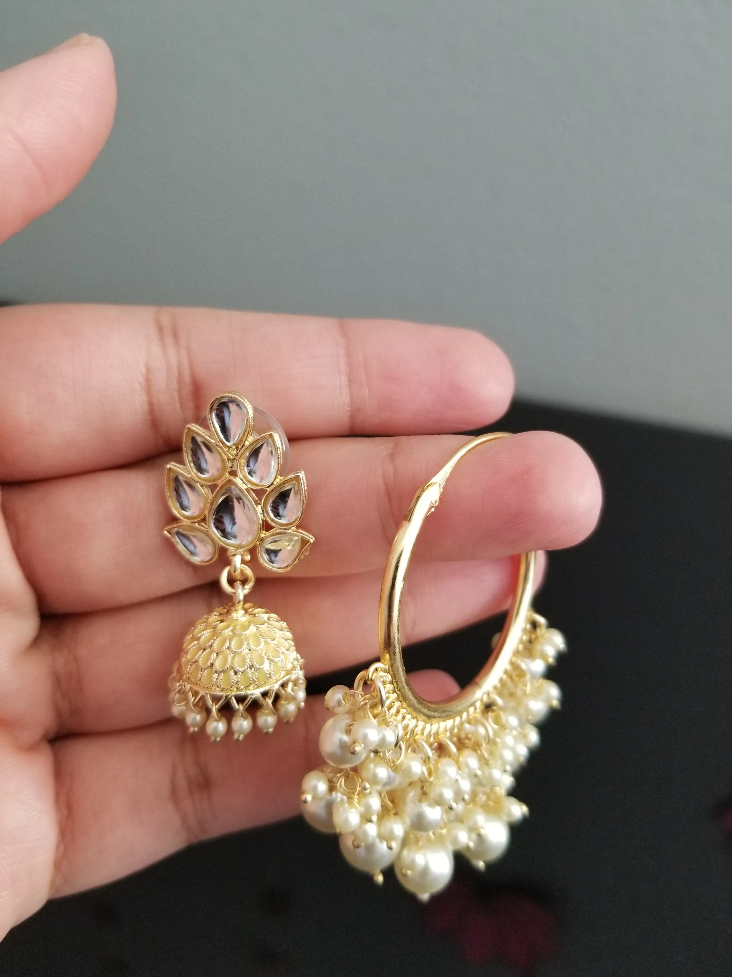 Indo Western Trendy Earring With Gold Plating