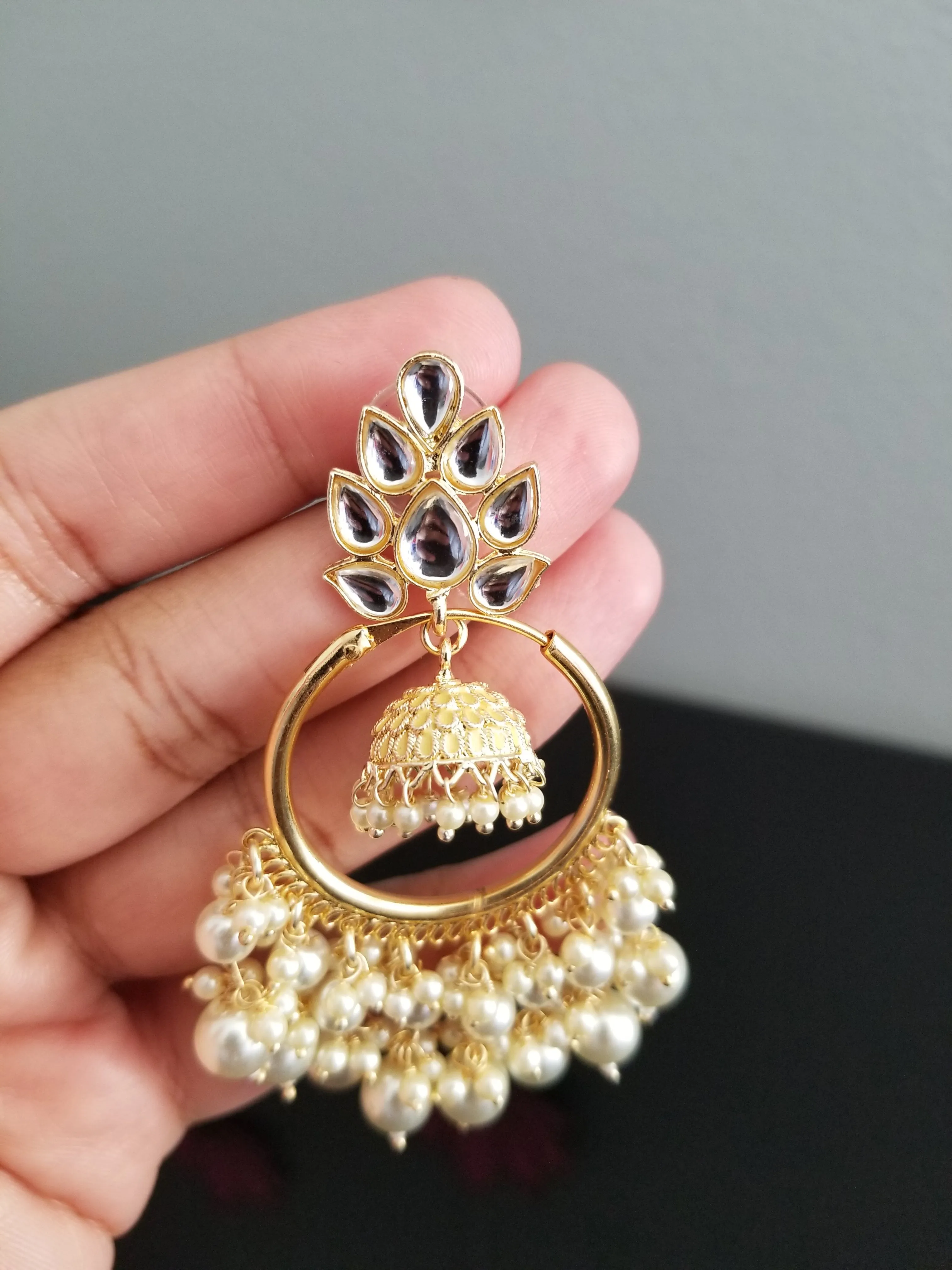 Indo Western Trendy Earring With Gold Plating