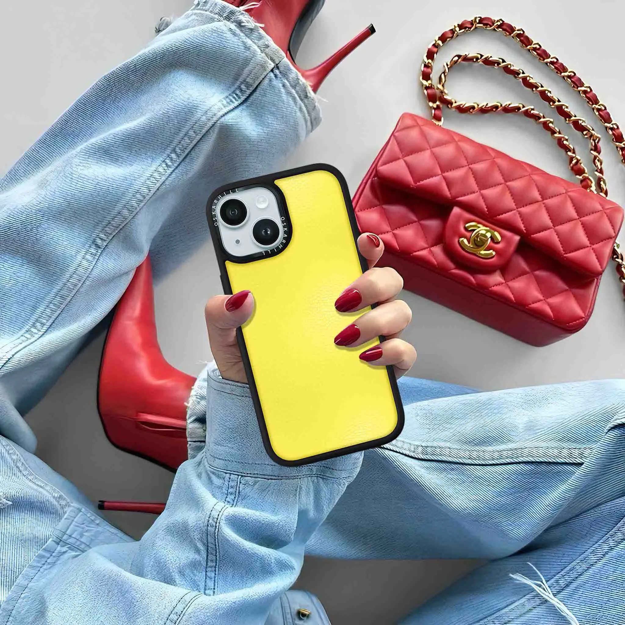 iPhone 13 Mini Case Elite Leather — Corn Yellow