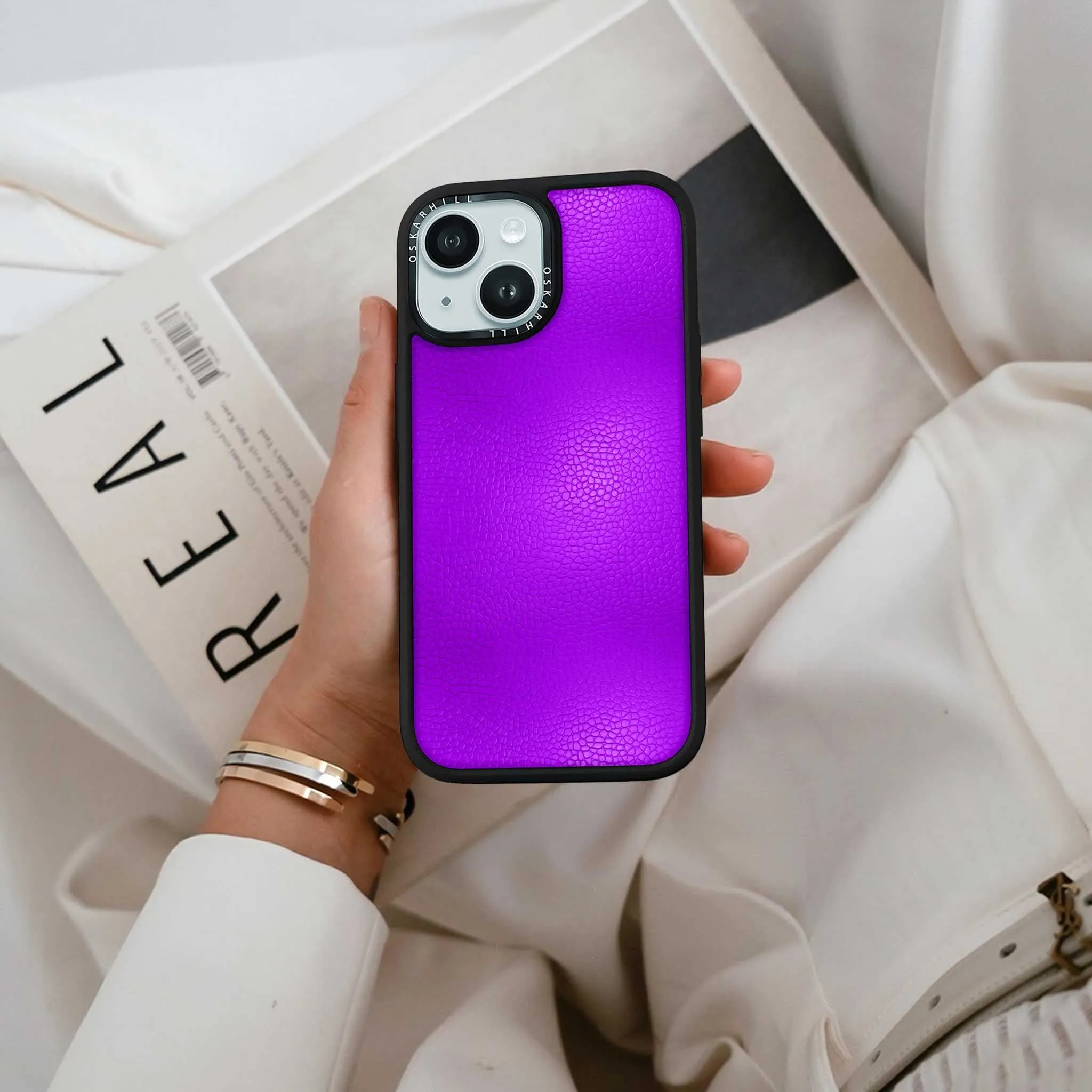 iPhone 13 Mini Case Elite Leather — Dark Violet