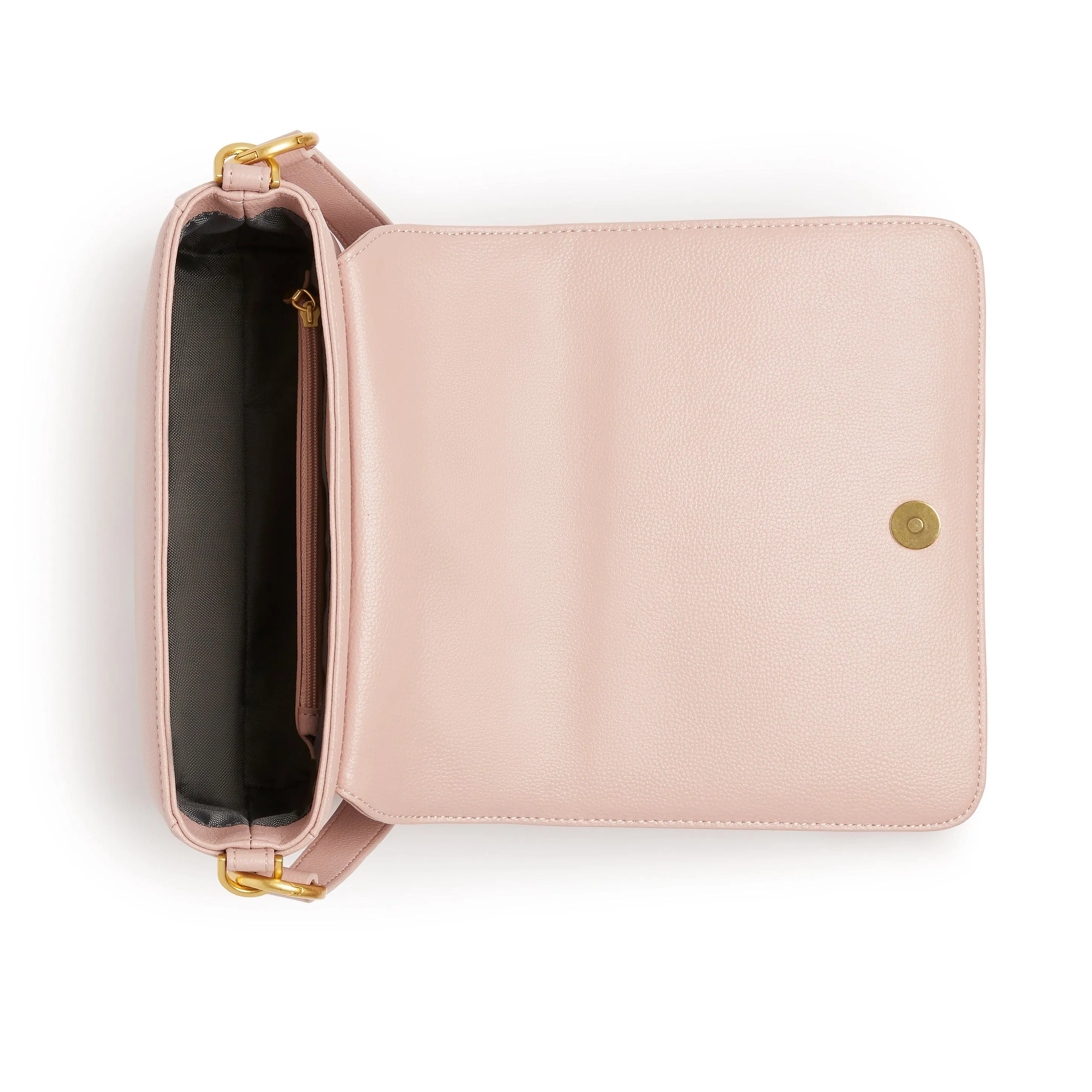 Iris Vegan Leather Shoulder Bag | Pink