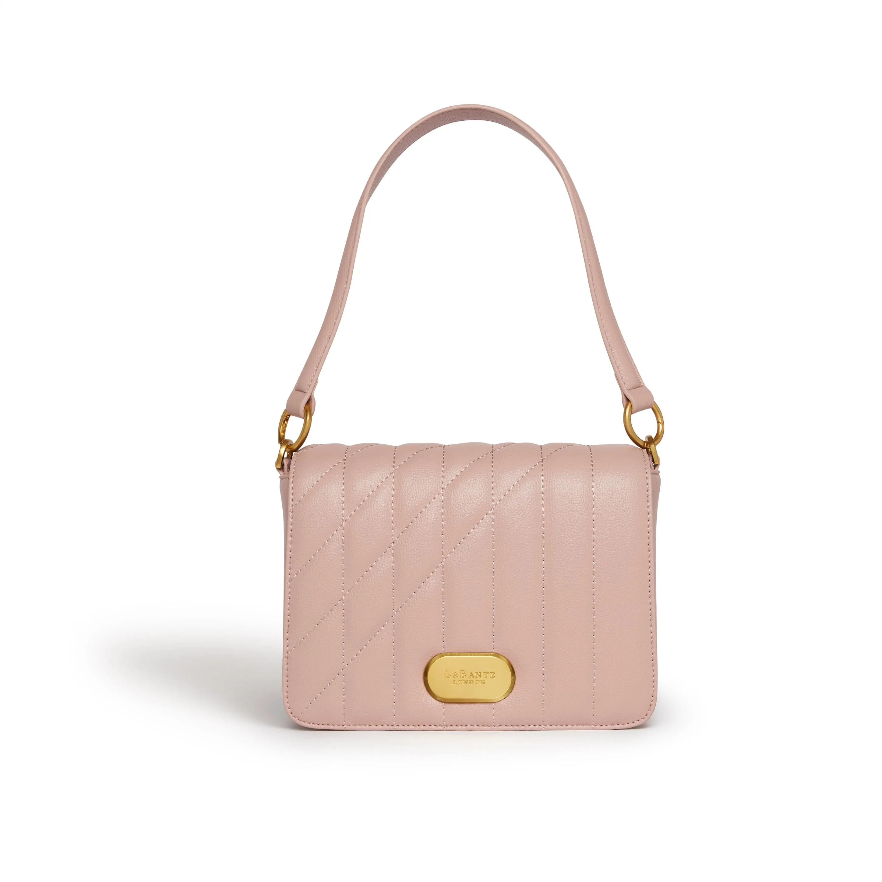 Iris Vegan Leather Shoulder Bag | Pink