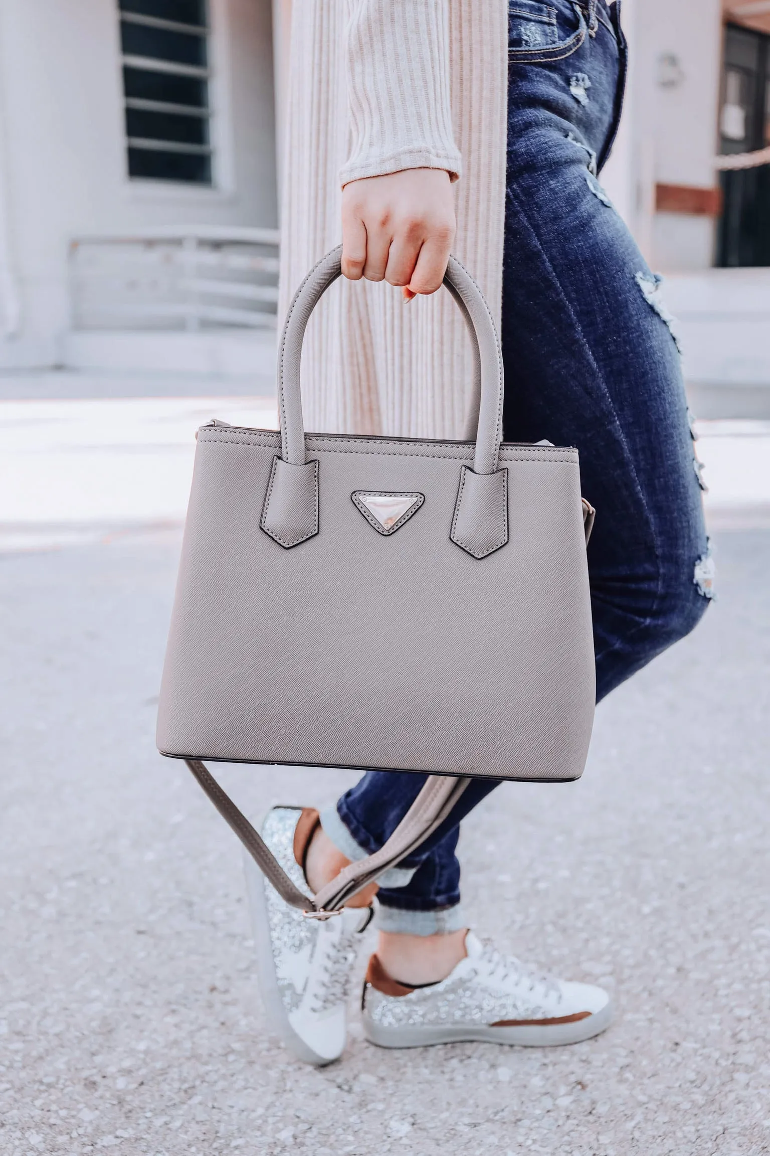 Jet Setter Satchel - Taupe
