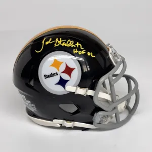 JOHN STALLWORTH AUTOGRAPHED SIGNED STEELERS MINI HELMET W/ HOF '02 BECKETT