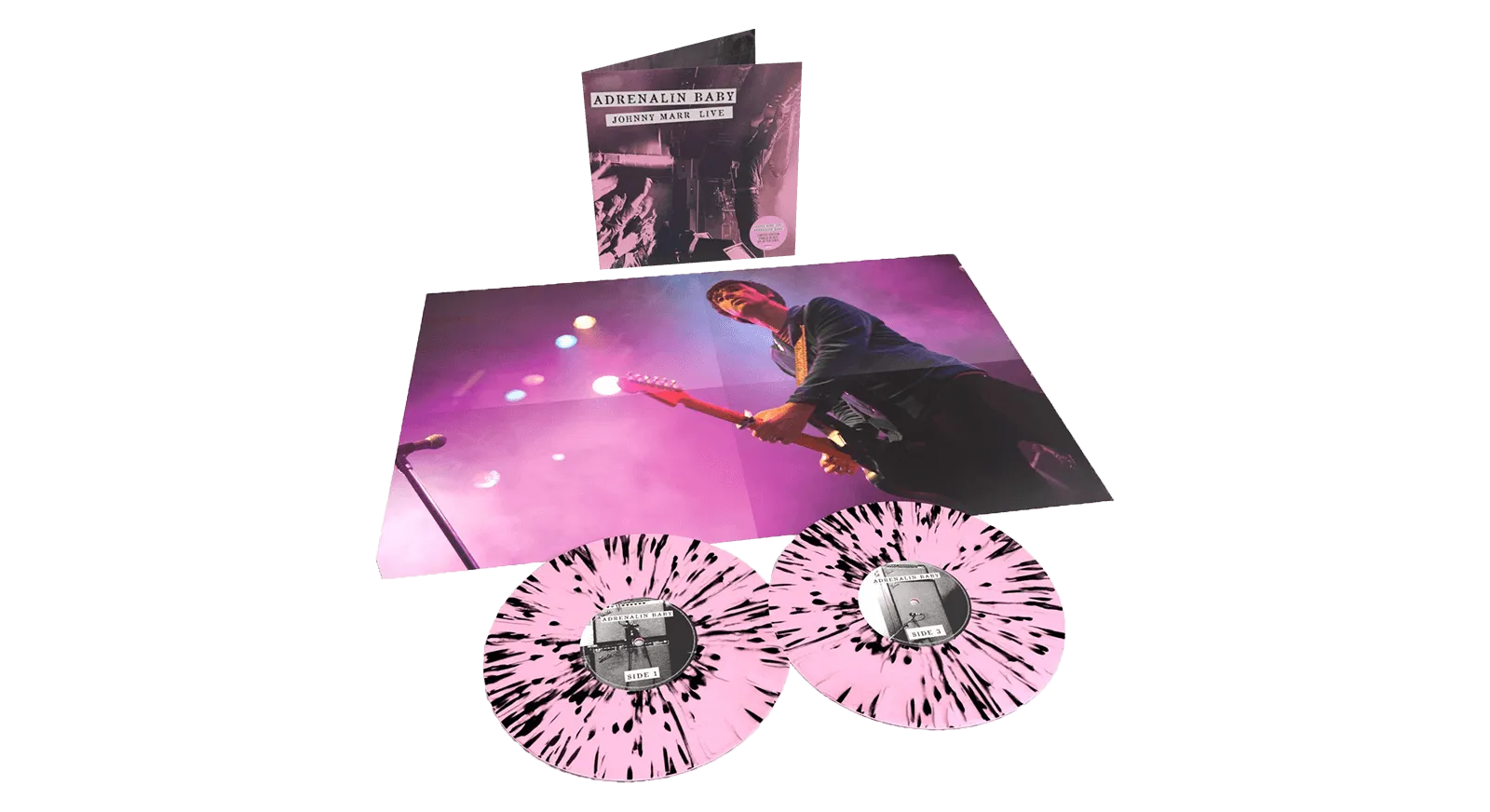 Johnny Marr : Adrenalin Baby (Pink & Black Splatter Vinyl LP)