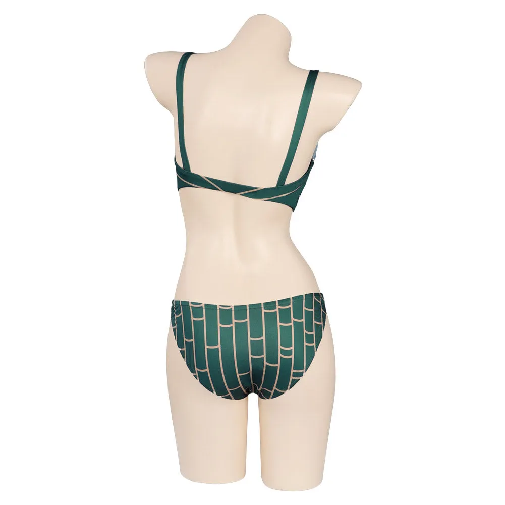 JoJo’s Bizarre Adventure STONE OCEAN Jolyne Cujoh Swimsuit Cosplay Costume Swimwear Outfits Halloween Carnival Suit-cossky®