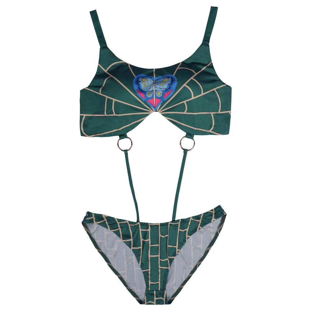 JoJo’s Bizarre Adventure STONE OCEAN Jolyne Cujoh Swimsuit Cosplay Costume Swimwear Outfits Halloween Carnival Suit-cossky®