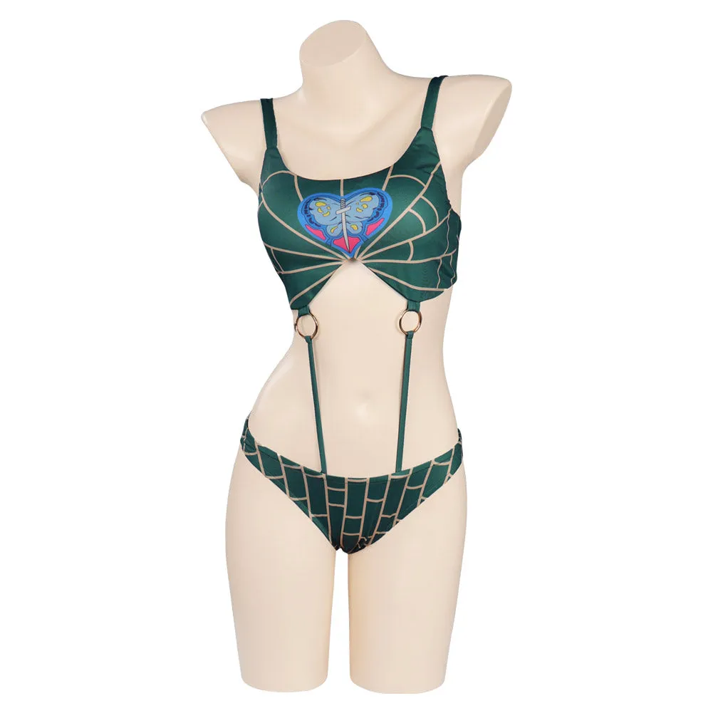 JoJo’s Bizarre Adventure STONE OCEAN Jolyne Cujoh Swimsuit Cosplay Costume Swimwear Outfits Halloween Carnival Suit-cossky®