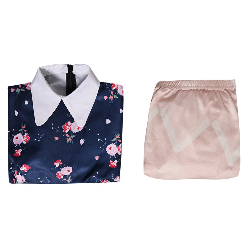 Joker Season 2: Folie à Deux (2024)  Purple Floral Dress Cosplay Costume Outfit