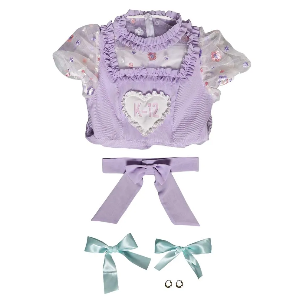 K-12 Movie Cry-Baby Purple Dress Cosplay Costume Outfits Halloween Carnival Suit