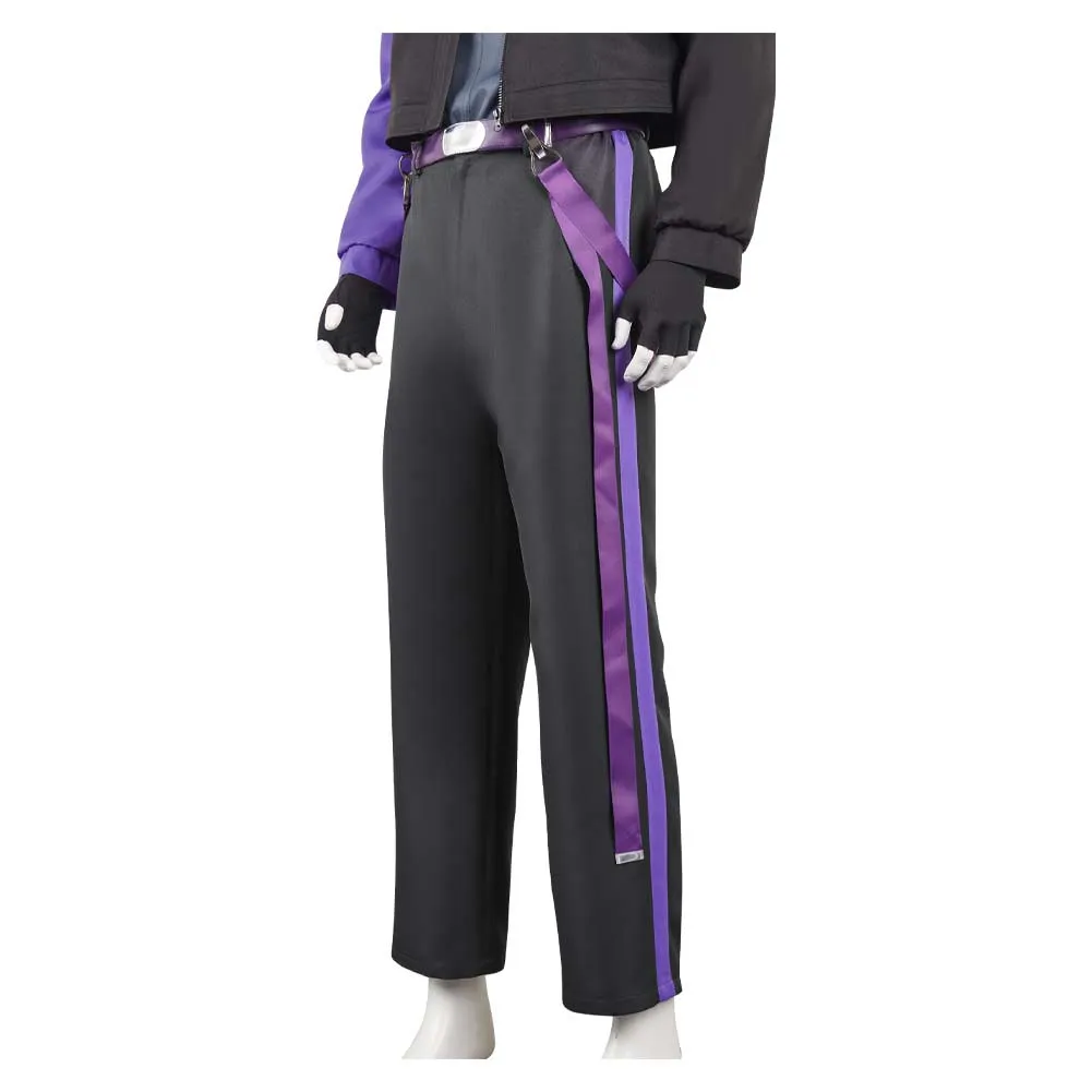 Kaiju No. 8 Soshiro Hoshina Purple Suit Cosplay Costume Outfits