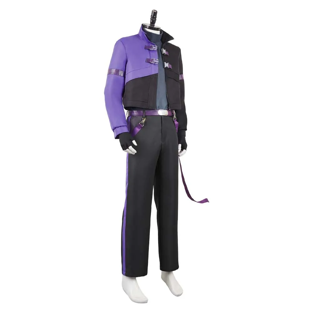Kaiju No. 8 Soshiro Hoshina Purple Suit Cosplay Costume Outfits
