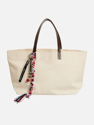 Kanvas Tote Çanta - Beyaz