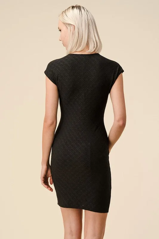 KATIE JAQUARD MINI DRESS