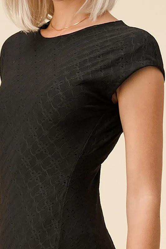 KATIE JAQUARD MINI DRESS