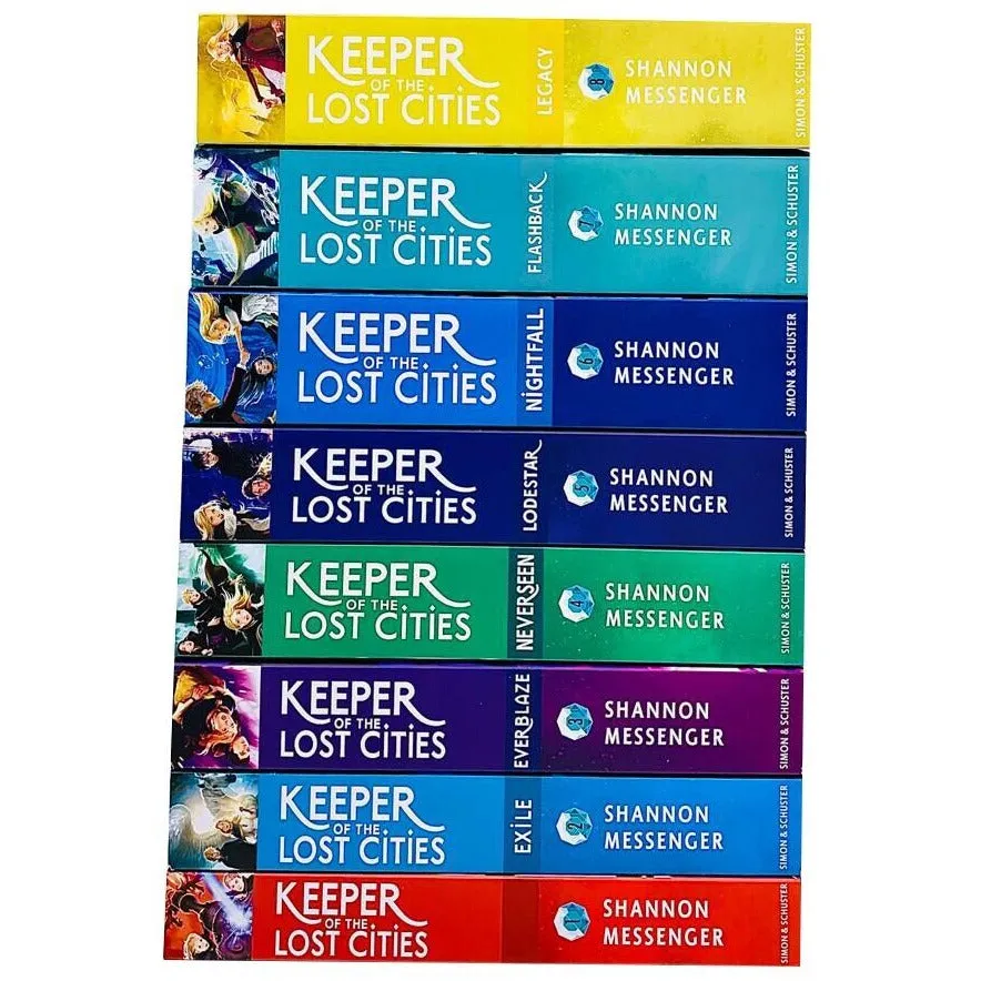 Keeper of the Lost Cities Series Volume 1 - 8 Books Set by Shannon Messenger