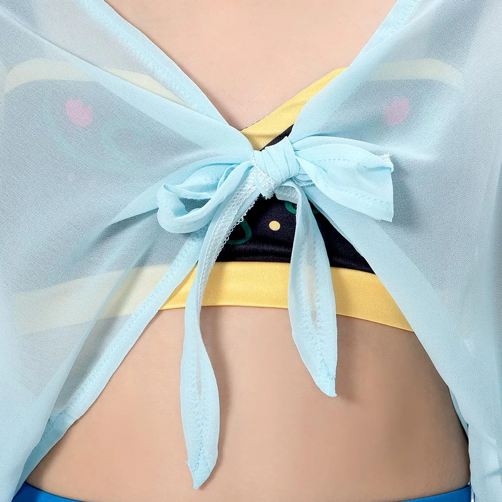 Kids Children Frozen Anna Swimsuit Cosplay Costume Jumpsuit Swimwear Halloween Carnival Suit
