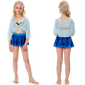 Kids Children Frozen Anna Swimsuit Cosplay Costume Jumpsuit Swimwear Halloween Carnival Suit