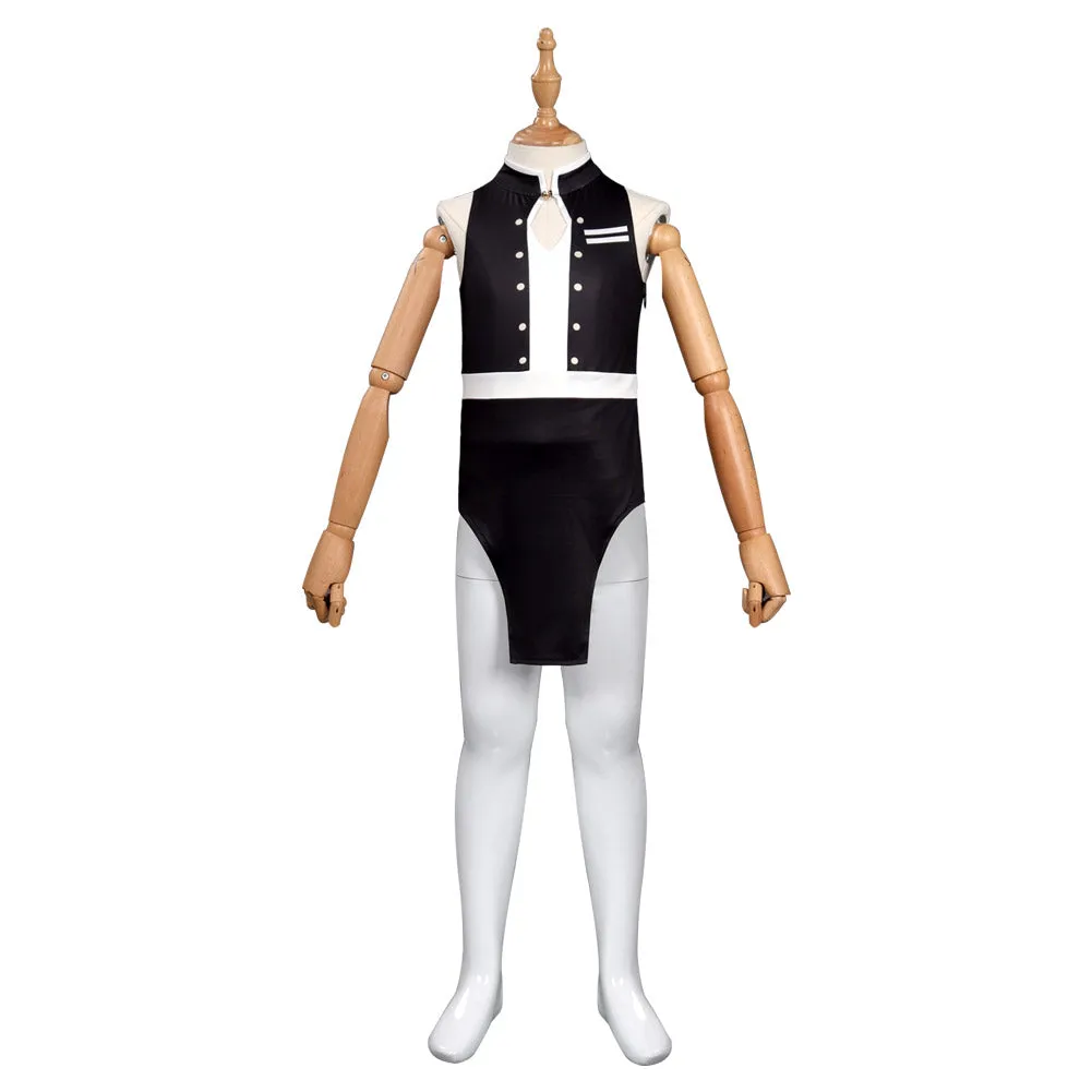 Kids Girls Demon Slayer Uzui Tengen Swimsuit Cosplay Costume Jumpsuit Swimwear Outfits Halloween Carnival Suit