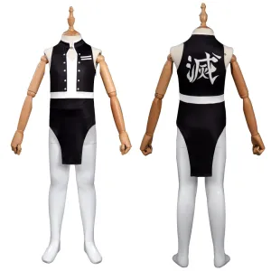 Kids Girls Demon Slayer Uzui Tengen Swimsuit Cosplay Costume Jumpsuit Swimwear Outfits Halloween Carnival Suit