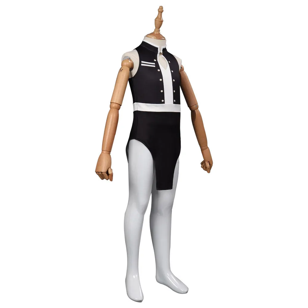 Kids Girls Demon Slayer Uzui Tengen Swimsuit Cosplay Costume Jumpsuit Swimwear Outfits Halloween Carnival Suit