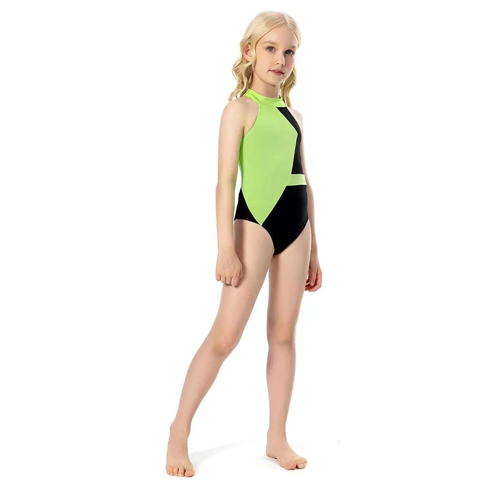 Kim Possible Shego Swimsuit Cosplay Costume Kids Girls Jumpsuit  Swimwear Outfits Halloween Carnival Suit