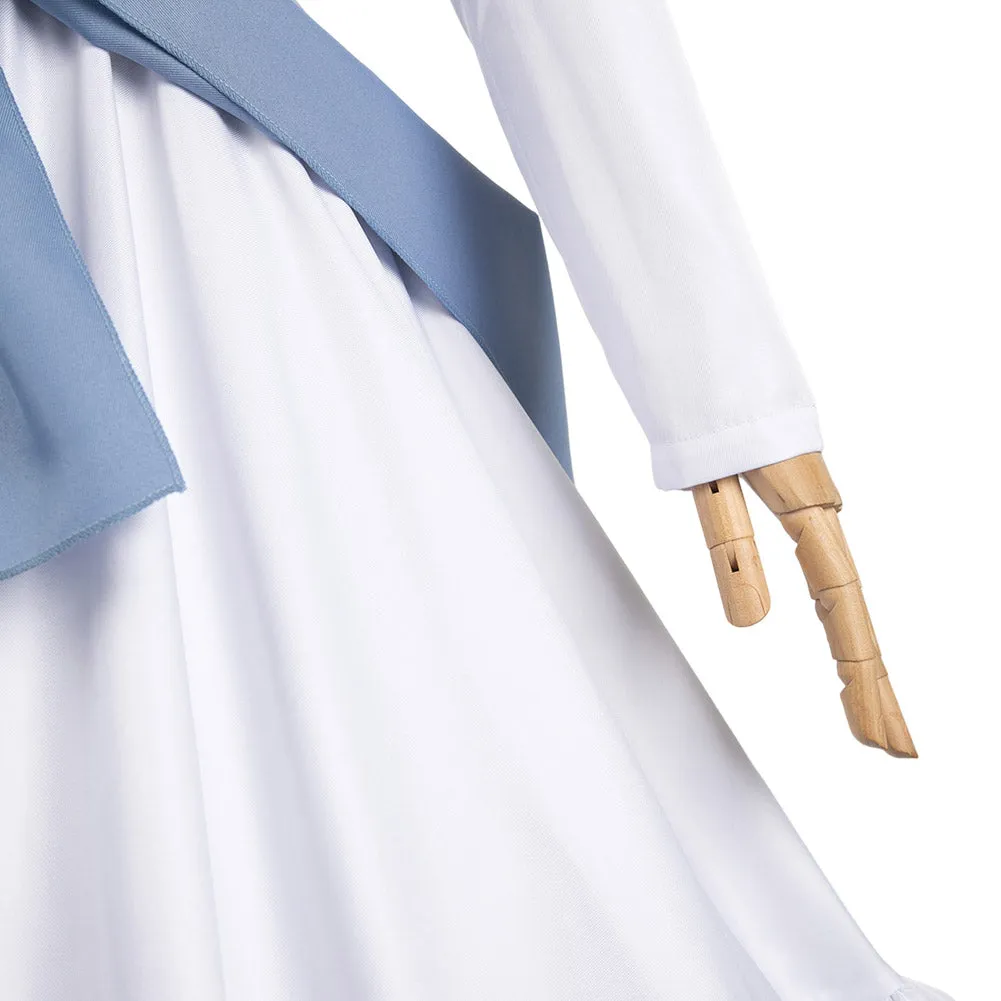 Kono Subarashii Sekai Ni Shukufuku Wo! 3 Iris Stylish-Sword Belzerg White Dress Cosplay Costume Outfits