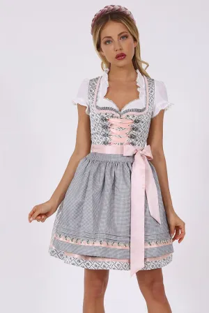 Kruger Mini Dirndl 2pcs. 50cm "Daisy" Beige (sizes 30,32,34)