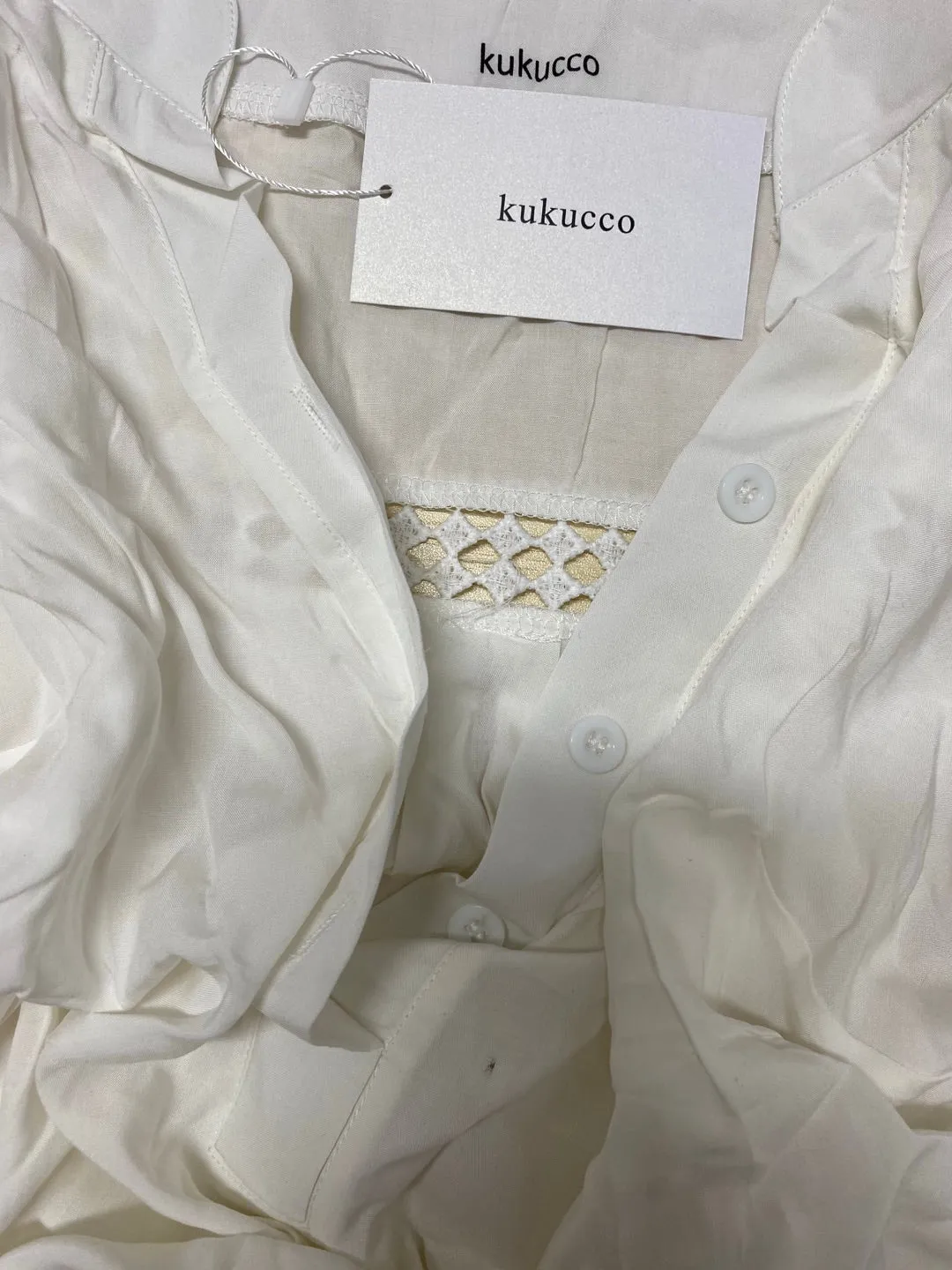 kukucco Women Loose V-Neck Sleeveless Irregular Hem Hollow Out Solid Top Blouse