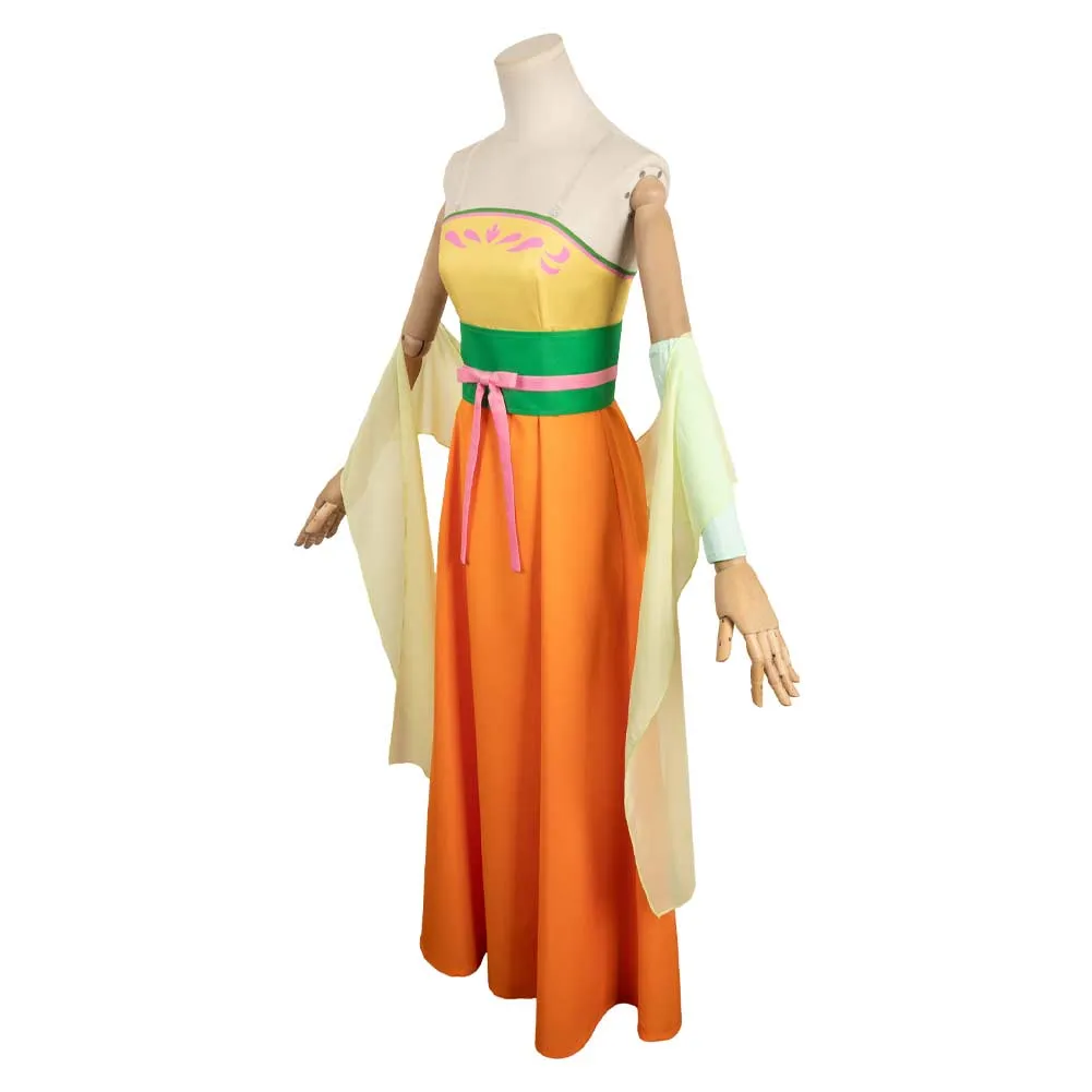 Kusuriya No Hitorigoto Maomao Orange Hanfu Dress Cosplay Costume Outfits Halloween Carnival Suit