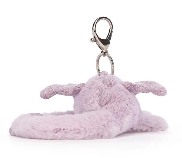 Lavender Dragon Bag Charm