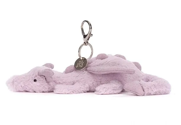 Lavender Dragon Bag Charm