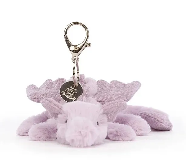 Lavender Dragon Bag Charm