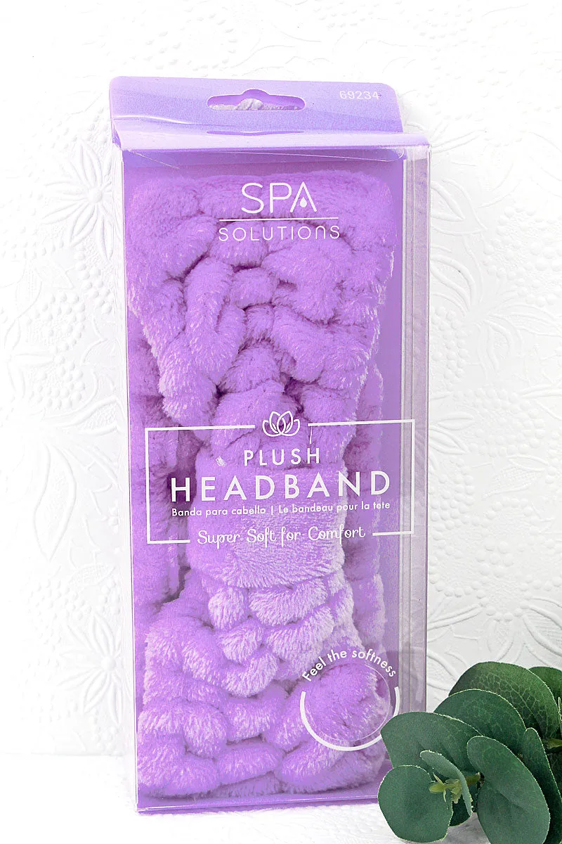 Lavender Plush Bow Headband