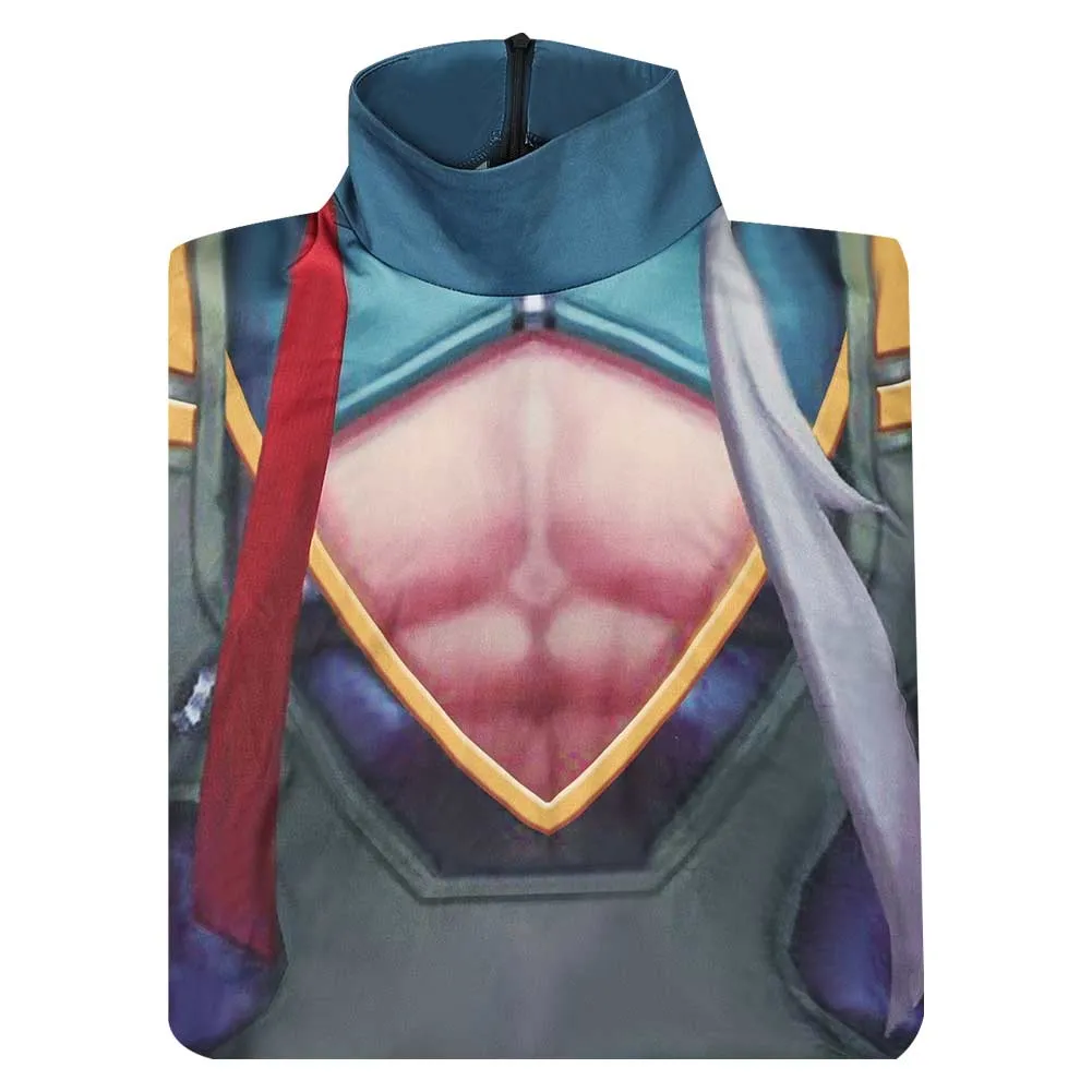 League of Legends The Unforgotten Yone HEARTSTEEL Printed Jumpsuit Cosplay Costume Outfits