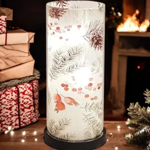 LED Light Lamp Winter Christmas Berries - USB and Battery - Warm White