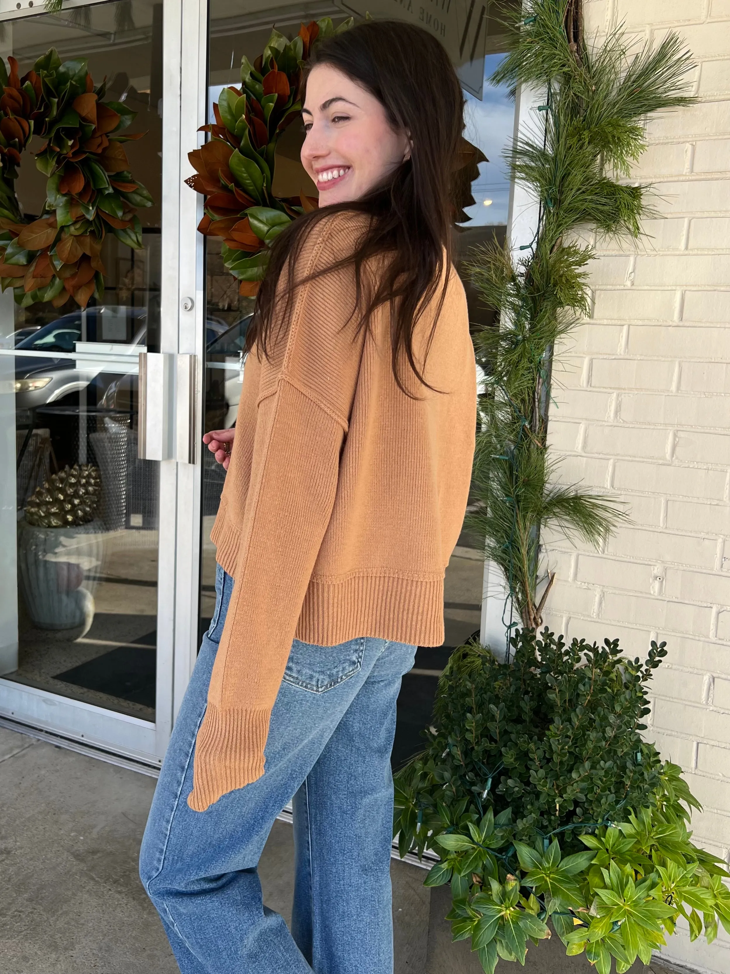Leda Crewneck Cropped Pullover