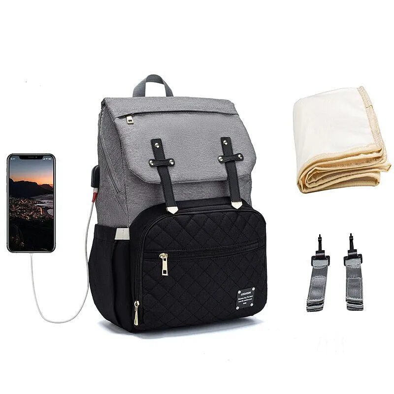 Lequeen Backpack Designer Baby Care Nursing Bag