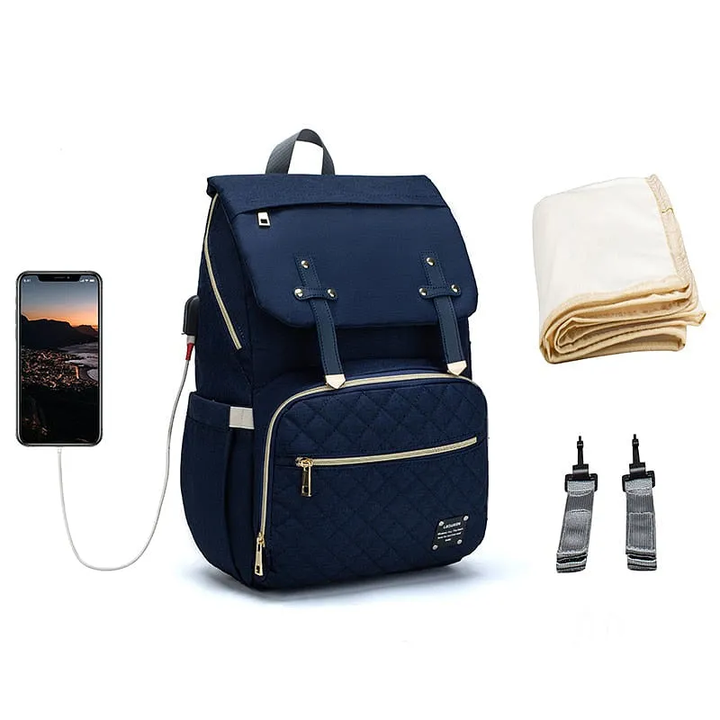 Lequeen Backpack Designer Baby Care Nursing Bag