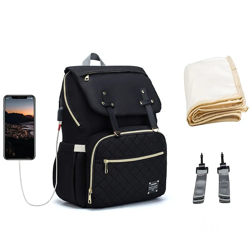 Lequeen Backpack Designer Baby Care Nursing Bag