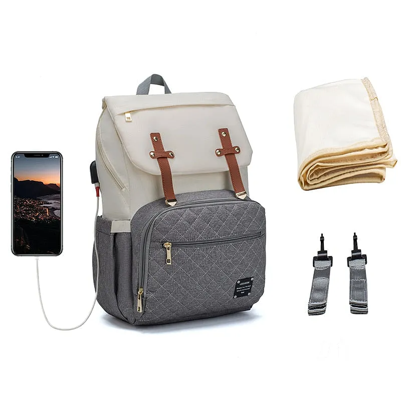 Lequeen Backpack Designer Baby Care Nursing Bag