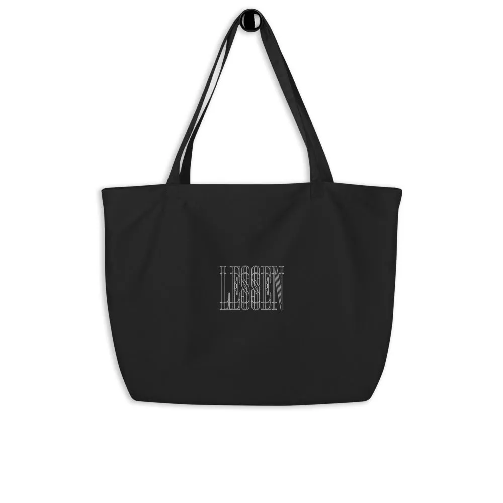 LESSEN ECO FRIENDLY TOTE (BLACK)