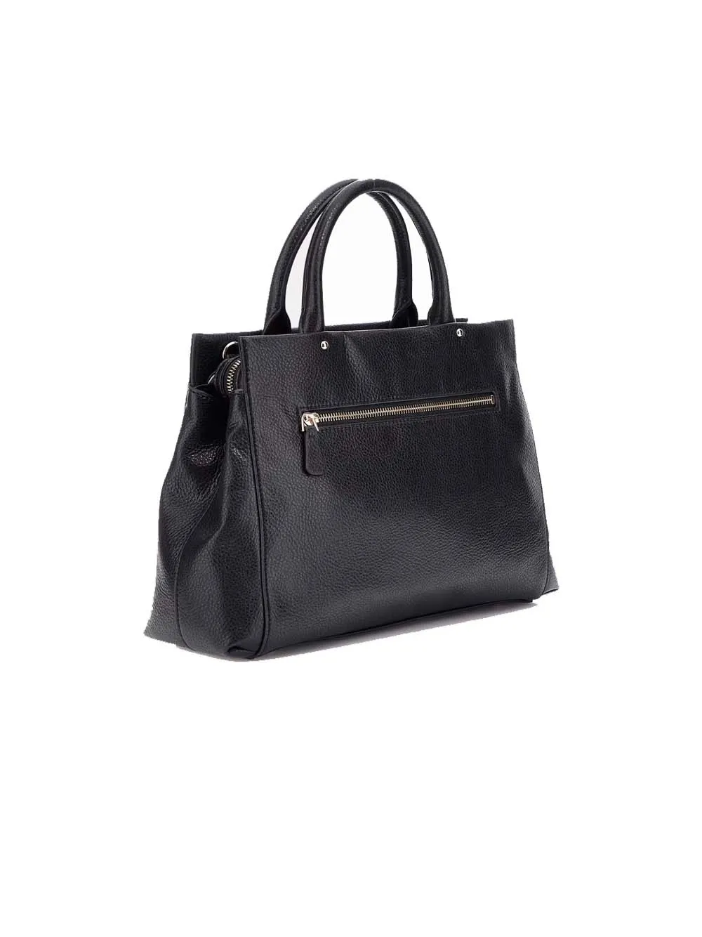 Levia Tri Compartment Satchel - Black