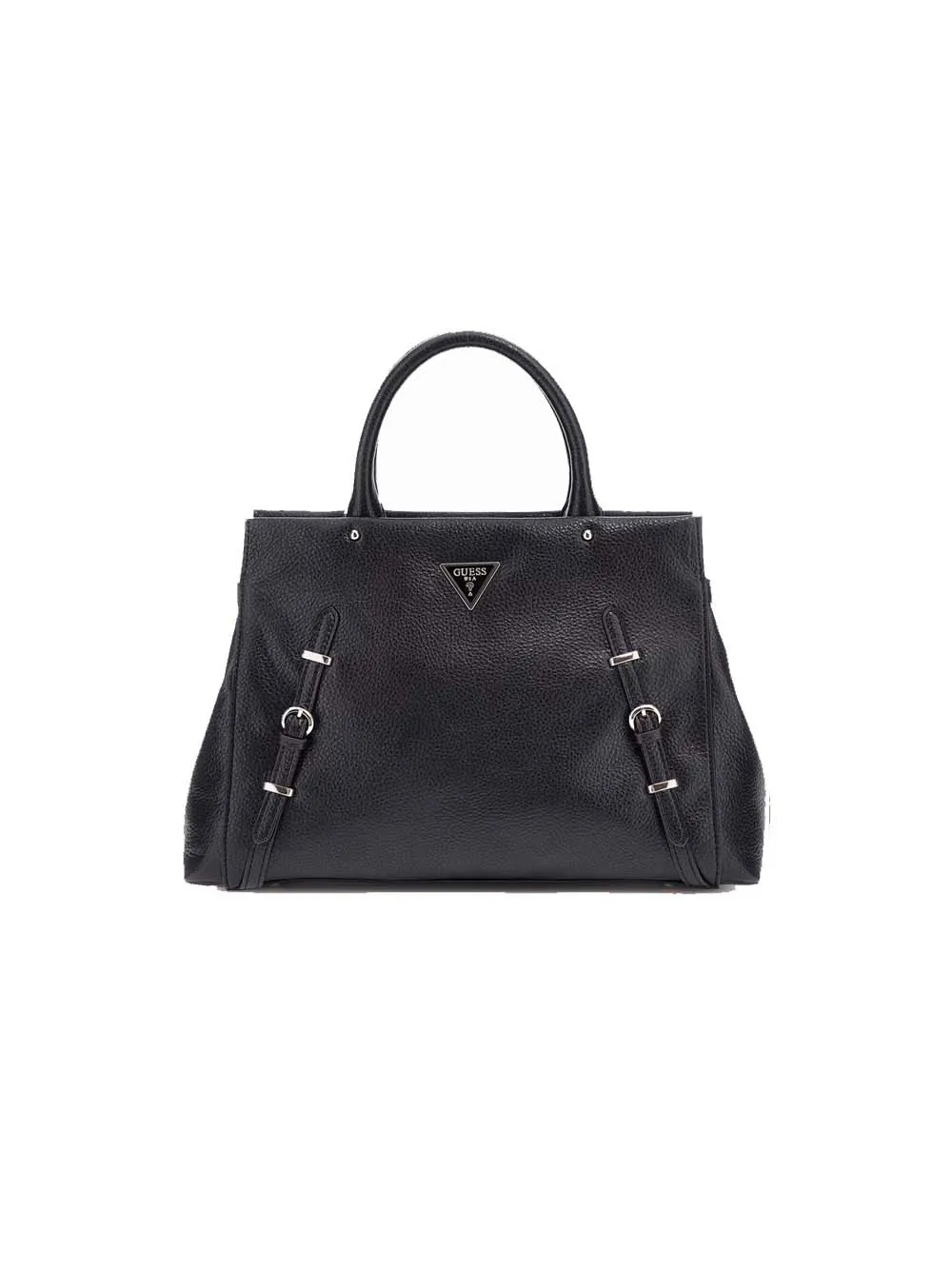 Levia Tri Compartment Satchel - Black