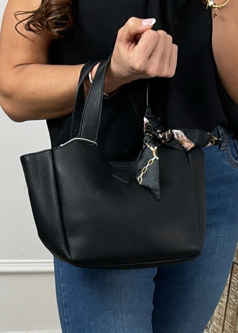 Lilit Black Satchel Bag
