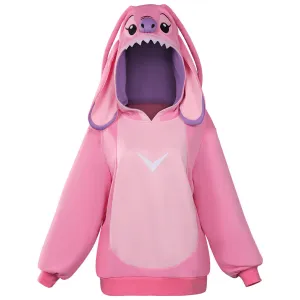 Lilo & Stitch Angel Hoodies Cosplay Costume Coat  Outfits Halloween Carnival Party Suit