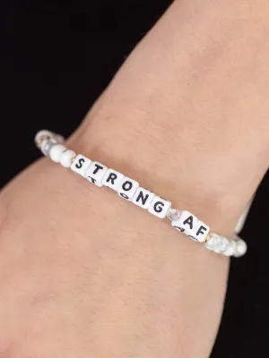 Little Words Project Strong AF Bracelet - Smokeshow
